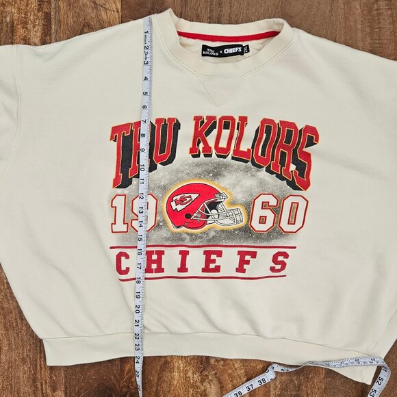 TRU KOLORS x CHIEFS Sweatshirt Unisex 2XL Pullover Crewneck Kansas City 1960 - Picture 2 of 9